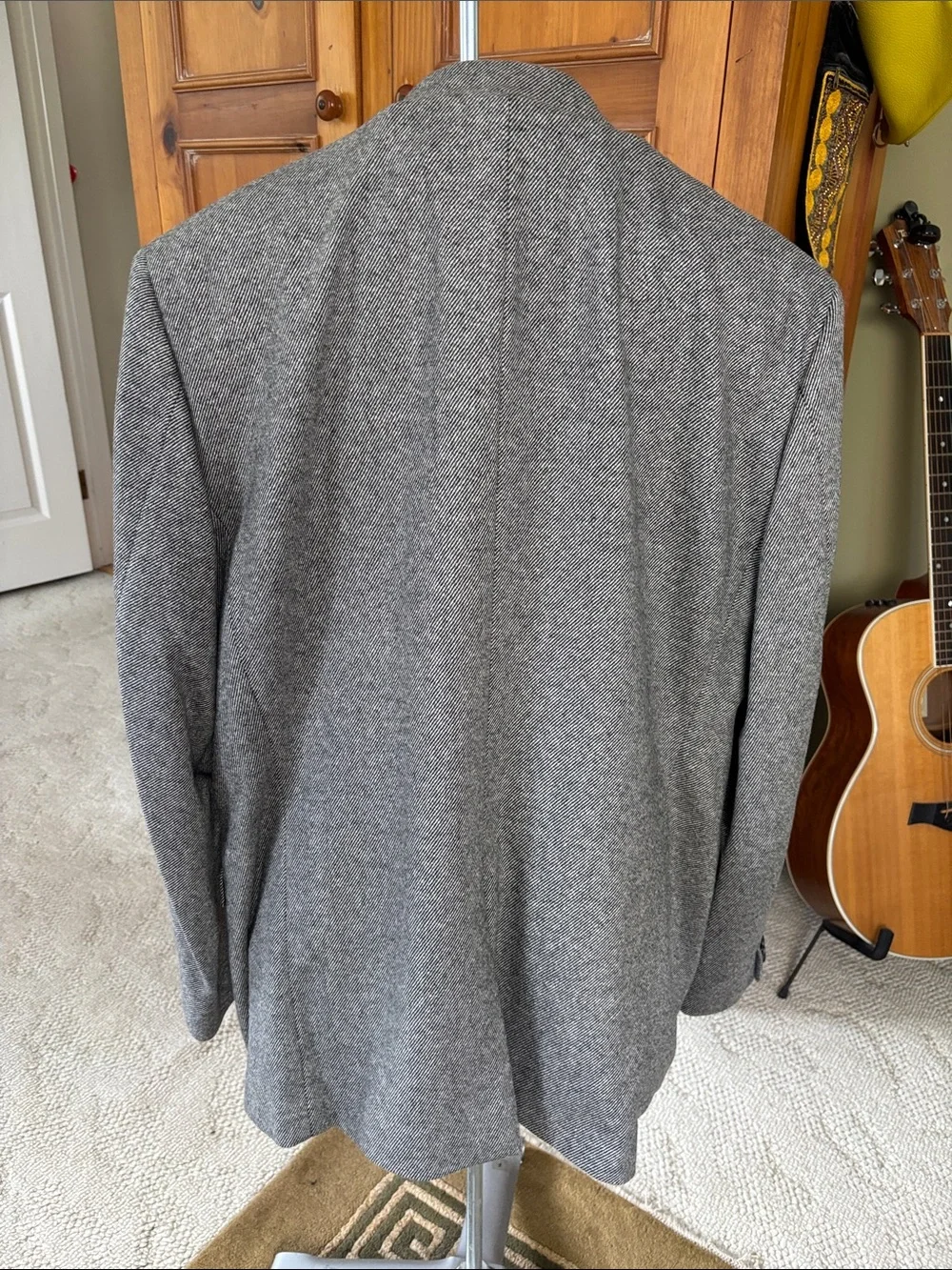 Theory Men's Gray Herringbone Sport Coat